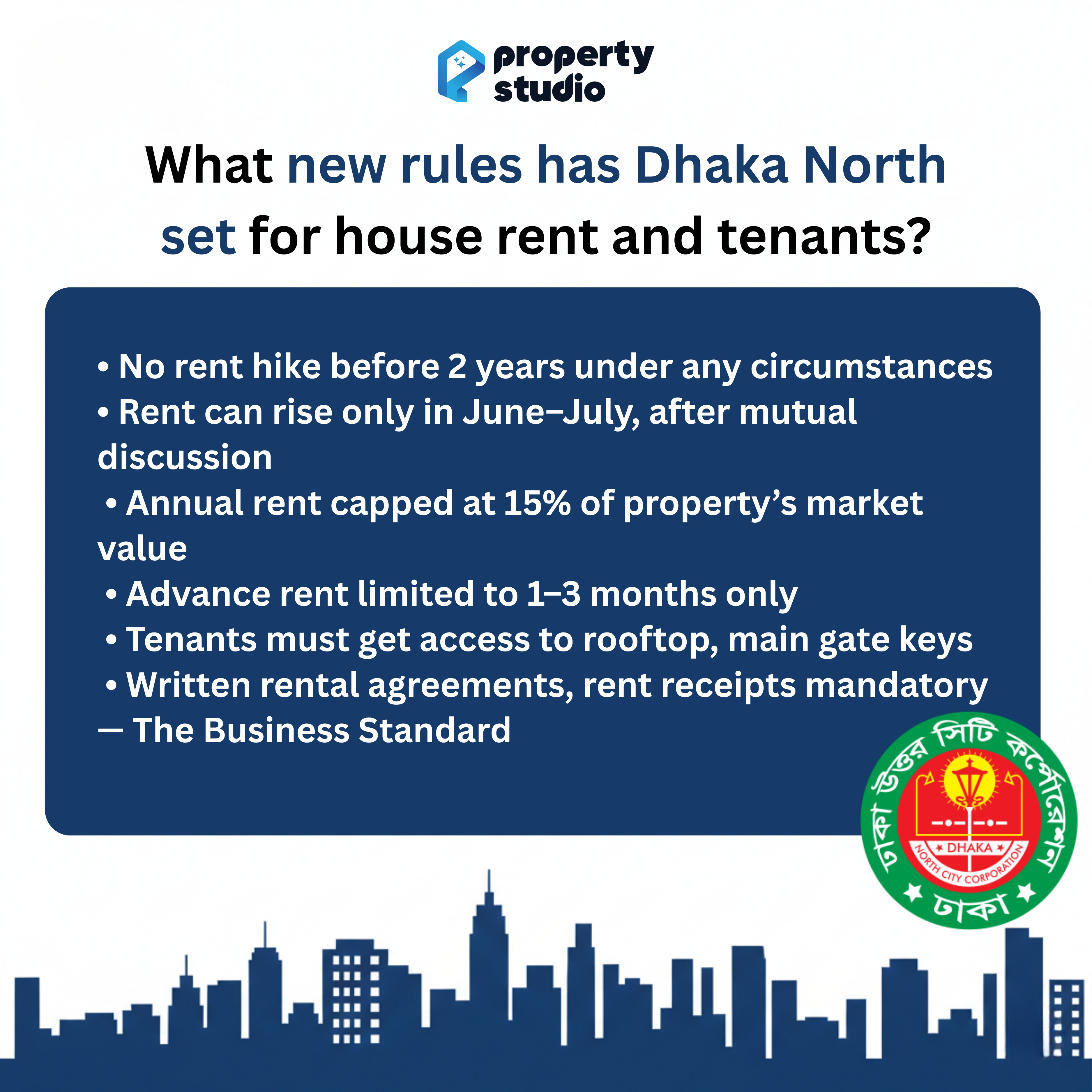 Dhaka North’s New House Rent & Tenant Guidelines: A Clear Breakdown for Tenants and Landlords