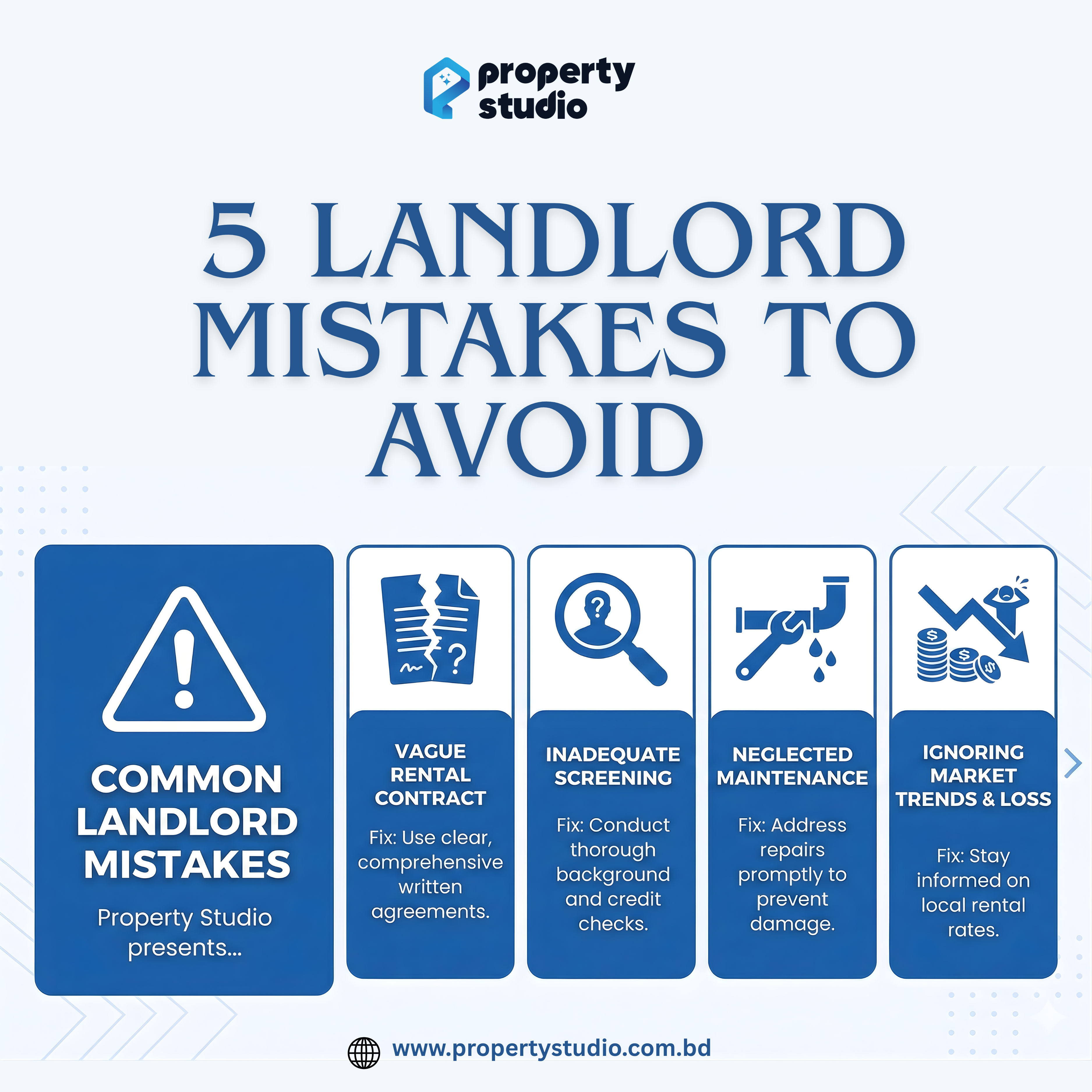 5 Landlord Mistakes to Avoid: A Guide to Smarter Property Management